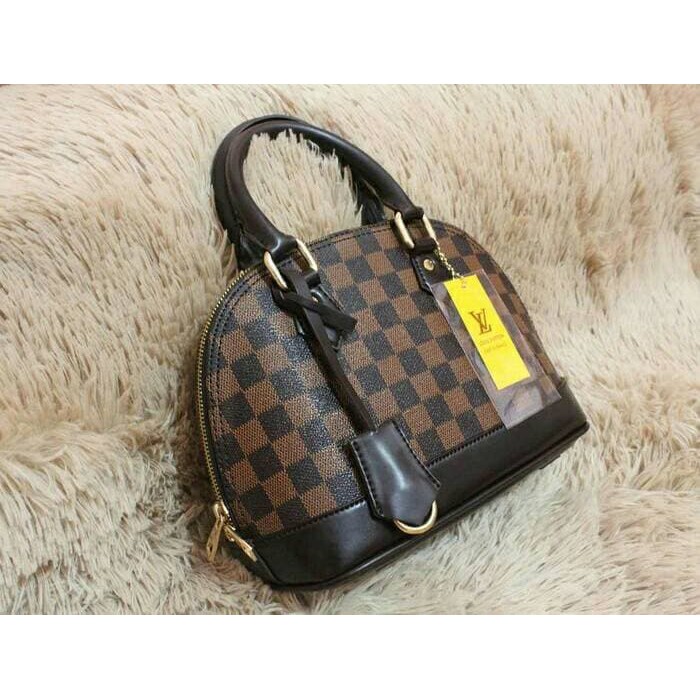 Tas Brand Lois Vuitton LV Alma Damier Mini Jinjing Selempang Murah Murah