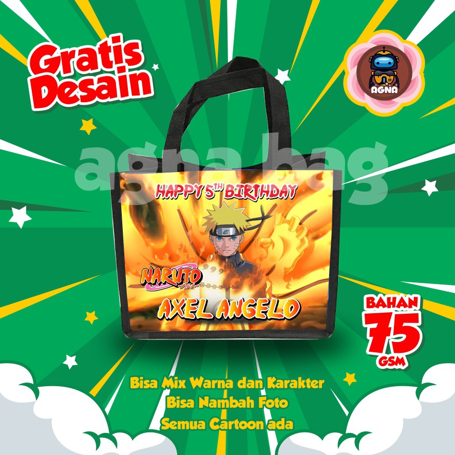 

GOODIE BAG MURAH / TAS ULTAH CUSTOM /TAS ULTAH PROMO/ TAS ULTAH NARUTO