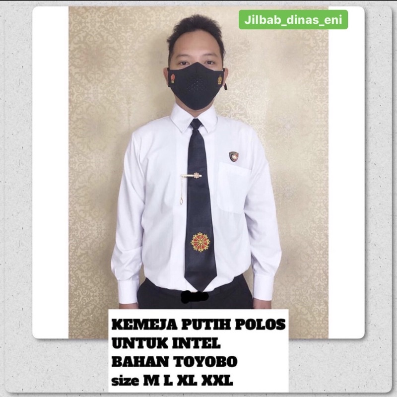 KEMEJA PUTIH RESKRIM BAHAN TOYOBO  WARNA PUTIH