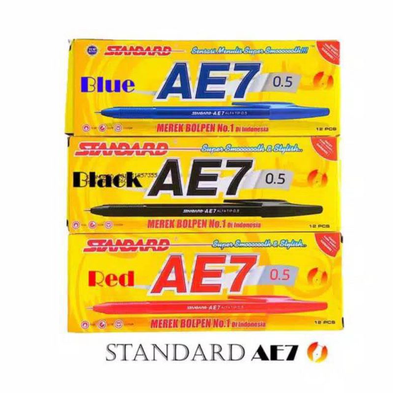 

1 PCS PULPEN STANDART AE7 / BALLPOINT STANDART MURAH