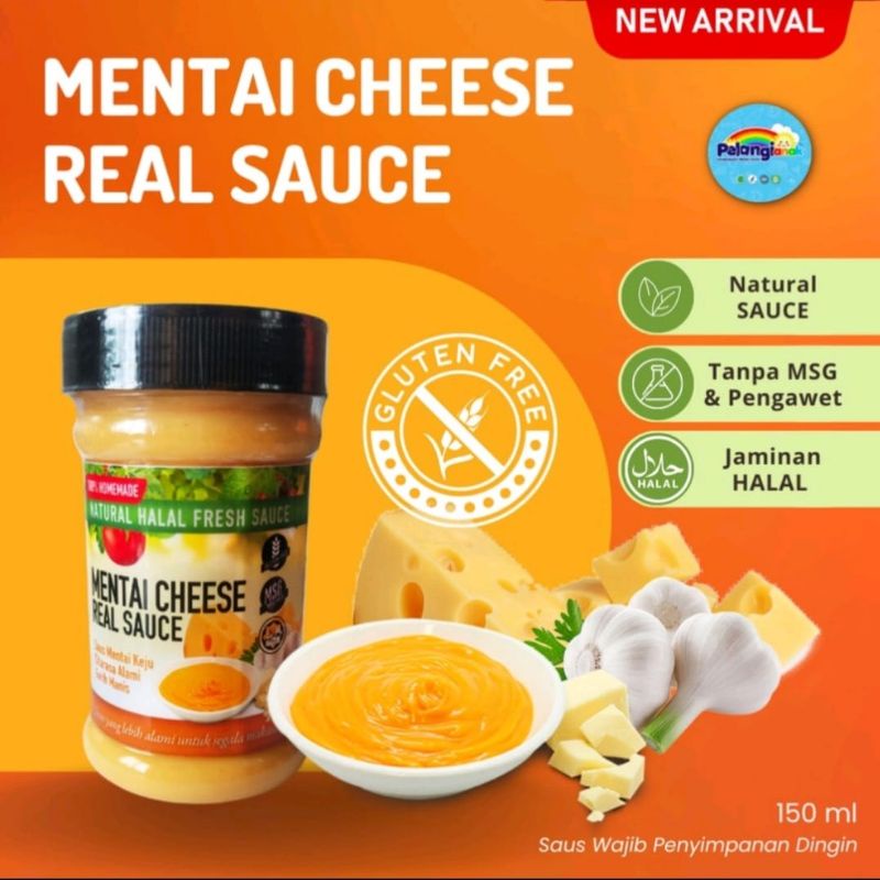 

Saus Keju Cheese Mentai Natural Gurih Non Msg Non pengawet - Cocolan Saus Keju