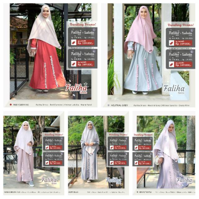 PROMO DISKON YASMEERA FALIHA GAMIS DRESS PESTA BUSUI RUFFLE BALI CREPE