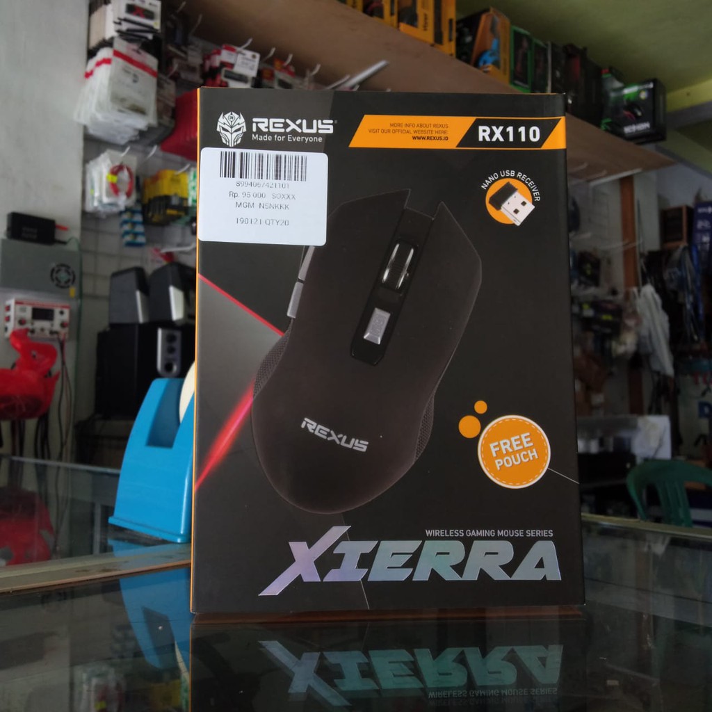 Mouse Gaming REXUS Xierra RX-110 Wireless Garansi Resmi