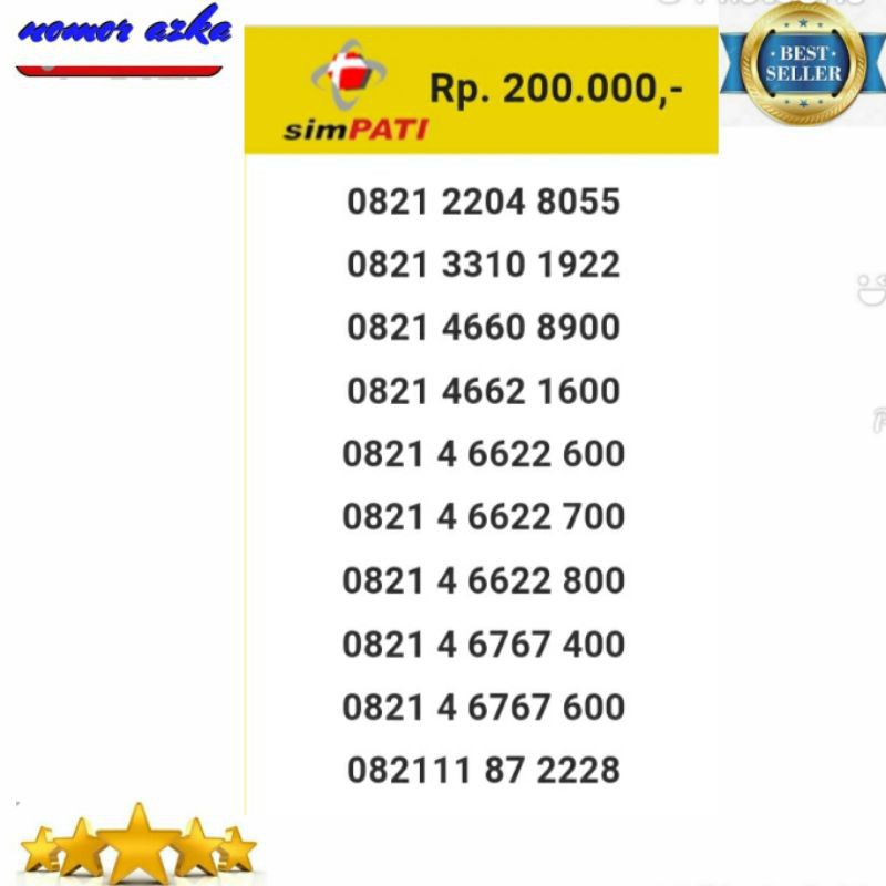 Nomor Cantik Kartu Simpati 0821 2204 8055 Seri Bos 8055 Terbaru Bsm02