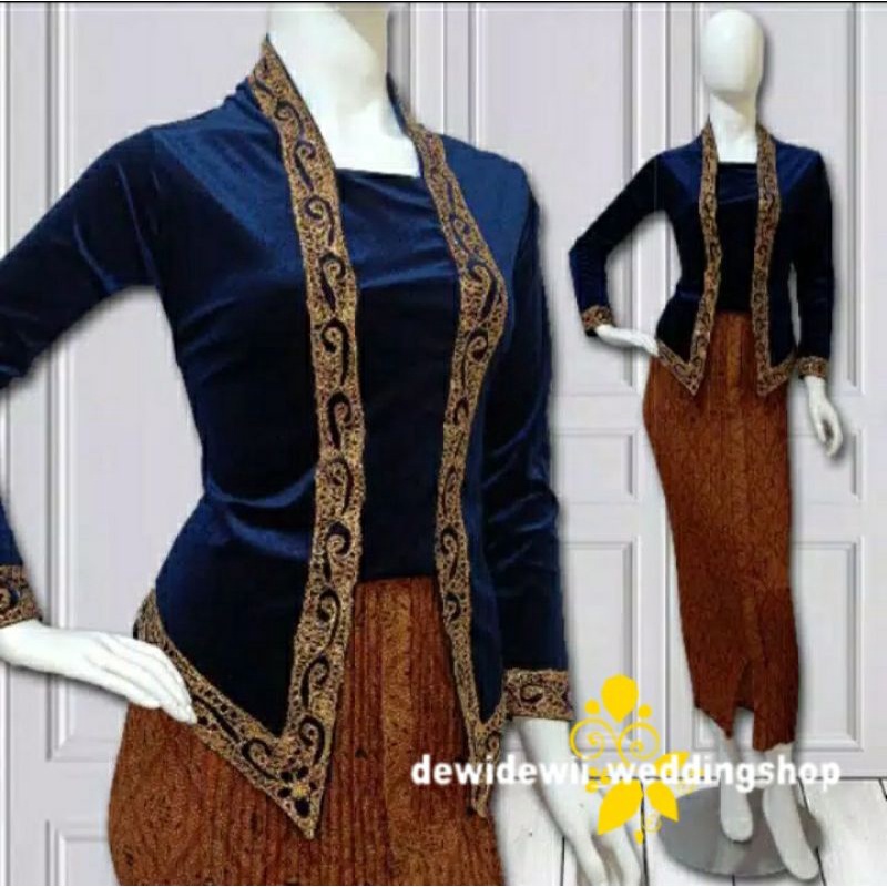 Kebaya Bludru Kutubaru (ModeL Lengkap)