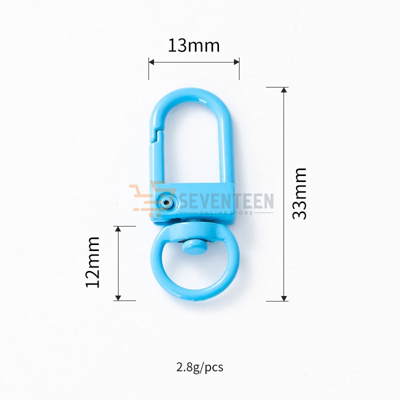 SEVENTEEN CARABINER MINI 360 DERAJAT GANTUNGAN KAIT WARNA GANTUNGAN KUNCI GANTUNGAN PENGAIT RANTAI MINI KEY CHAIN