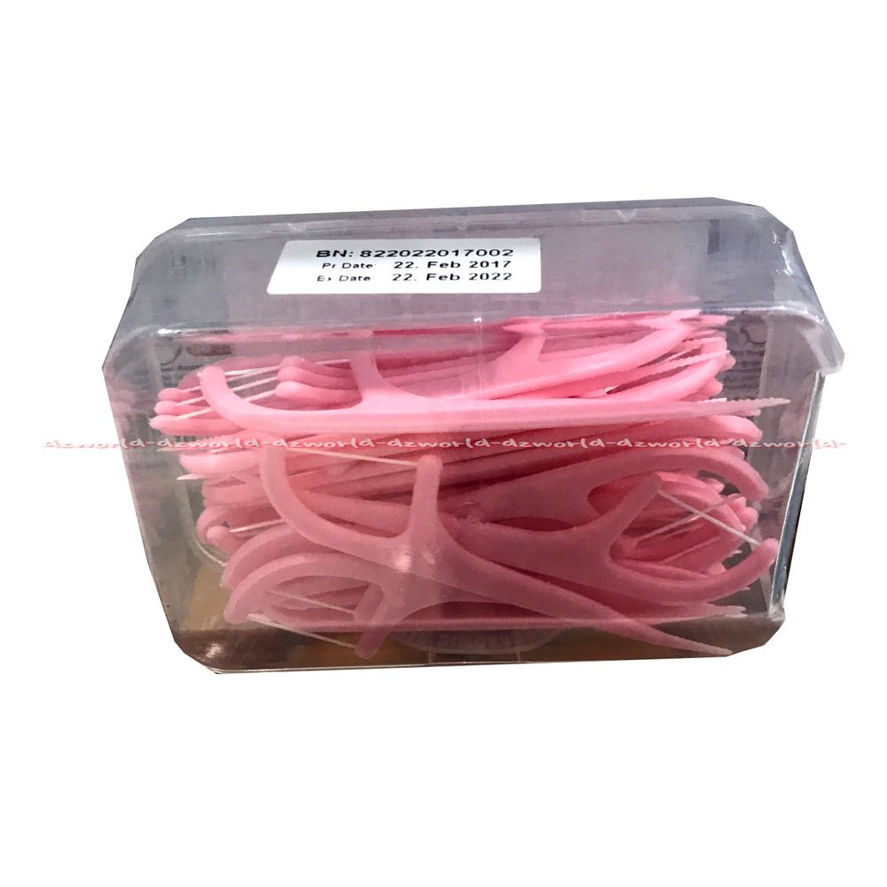 Charmi Fine Dent Dental Floss &amp; Pick Tusuk Gigi Dan Benang Gigi Isi 50Pieces