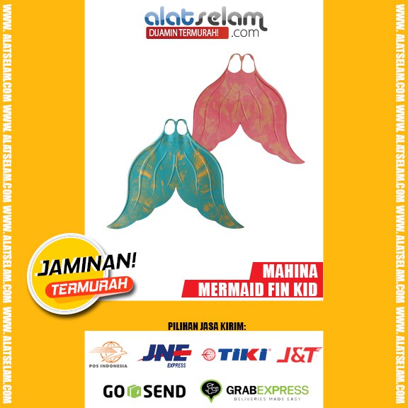 Fin Mahina Mermaid  - Kaki Katak Mermaid - Fin Mermaid - Mermaid Monofin - Fin Mermaid Anak-anak