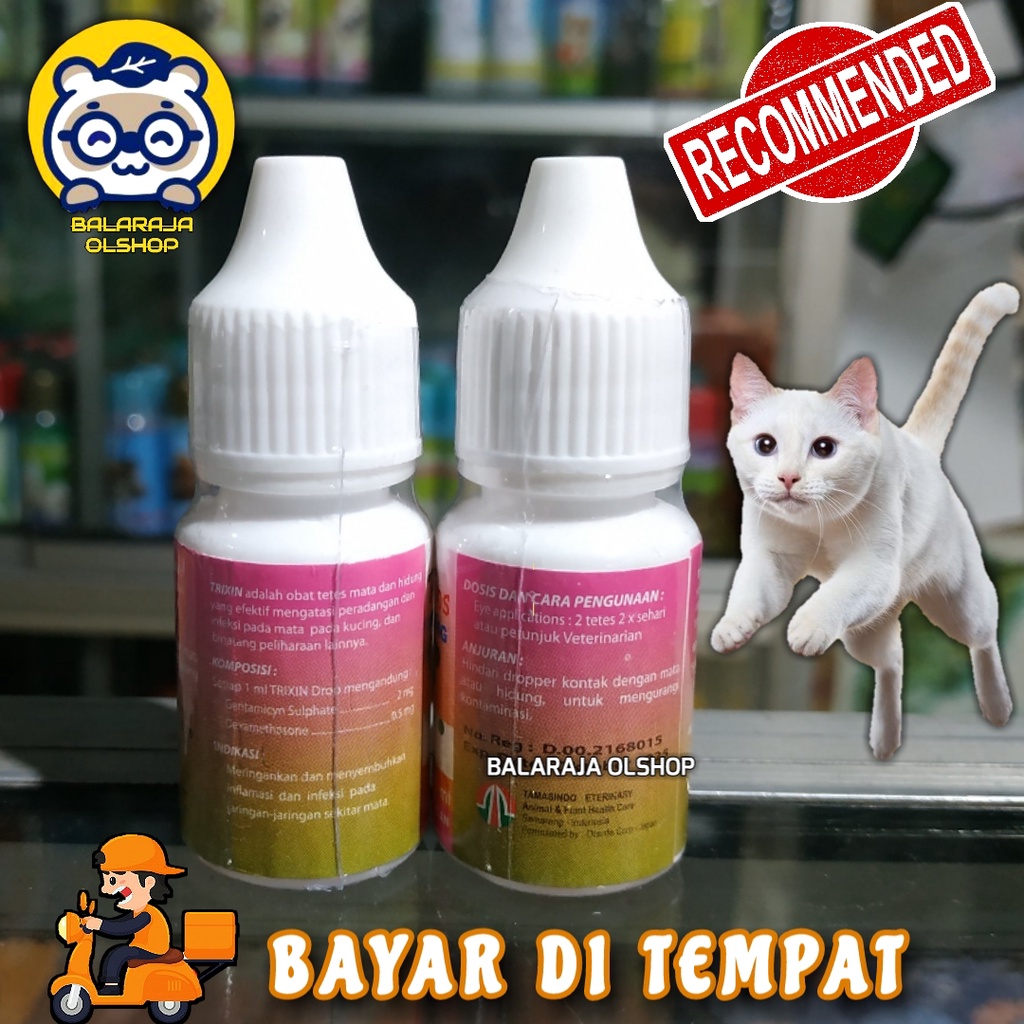 OBAT KUCING SAKIT MATA MERAH BERAIR BELEK TRIXIN CAT