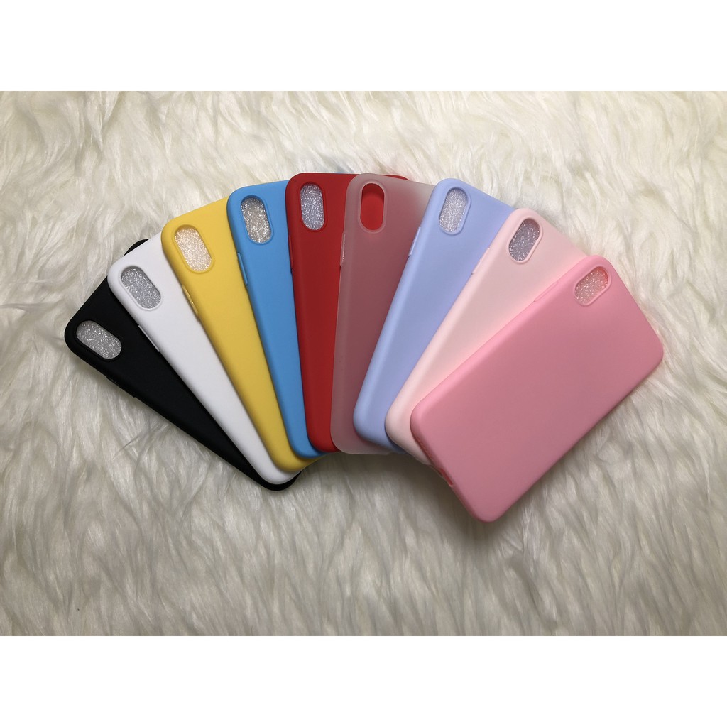 C107 Iphone XR / X XS / XS MAX Colourful Ultrathin Silicone Case / Matte Case