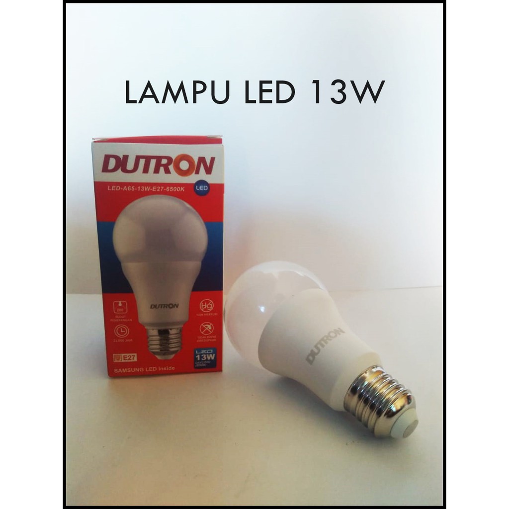 LAMPU DUTRON LED BULB BERGARANSI 13W