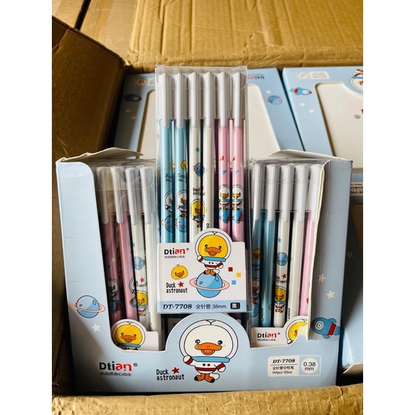 

pen gel motif duck astronaut isi 12