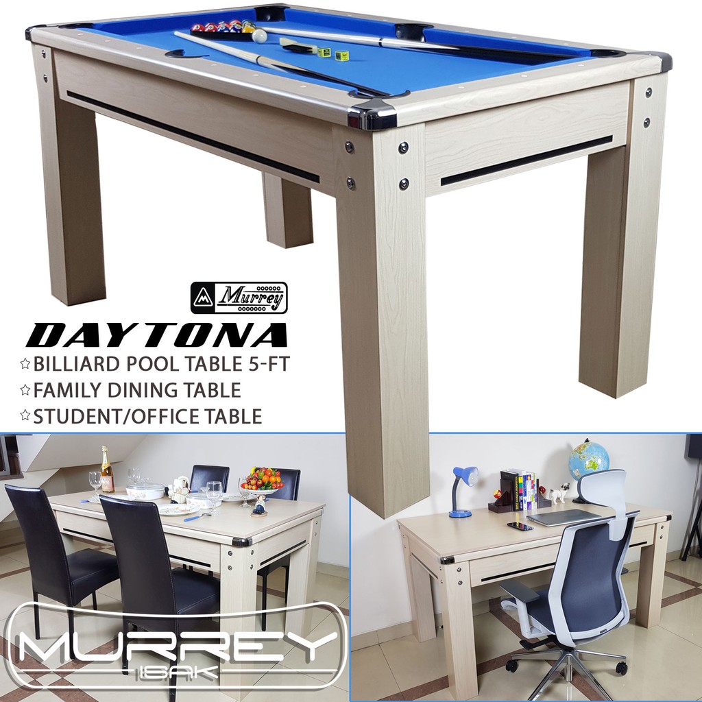 Daytona 5 Ft Billiard Dinner Table Meja Pool Biliar Meja Makan Belajar Kantor Shopee Indonesia