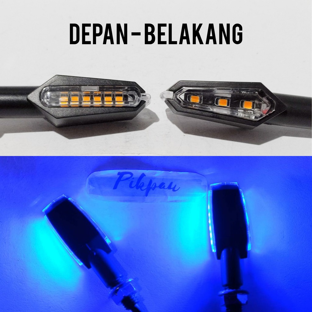 Lampu Sein Motor Universal LED 2 Sisi