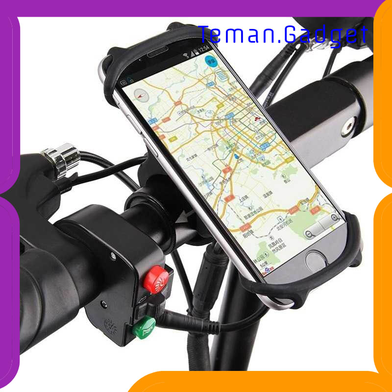 TG-IB708 GAIBY HOLDER SMARTPHONE SEPEDA BICYCLE MOUNT UNIVERSAL SILICONE - B07