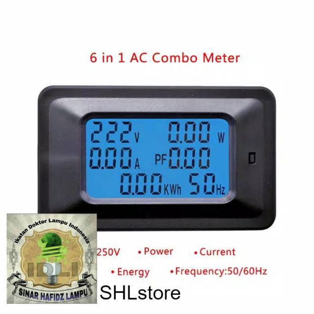 Watt Meter digital AC Monitor VoltageVoltmeter Ammeter