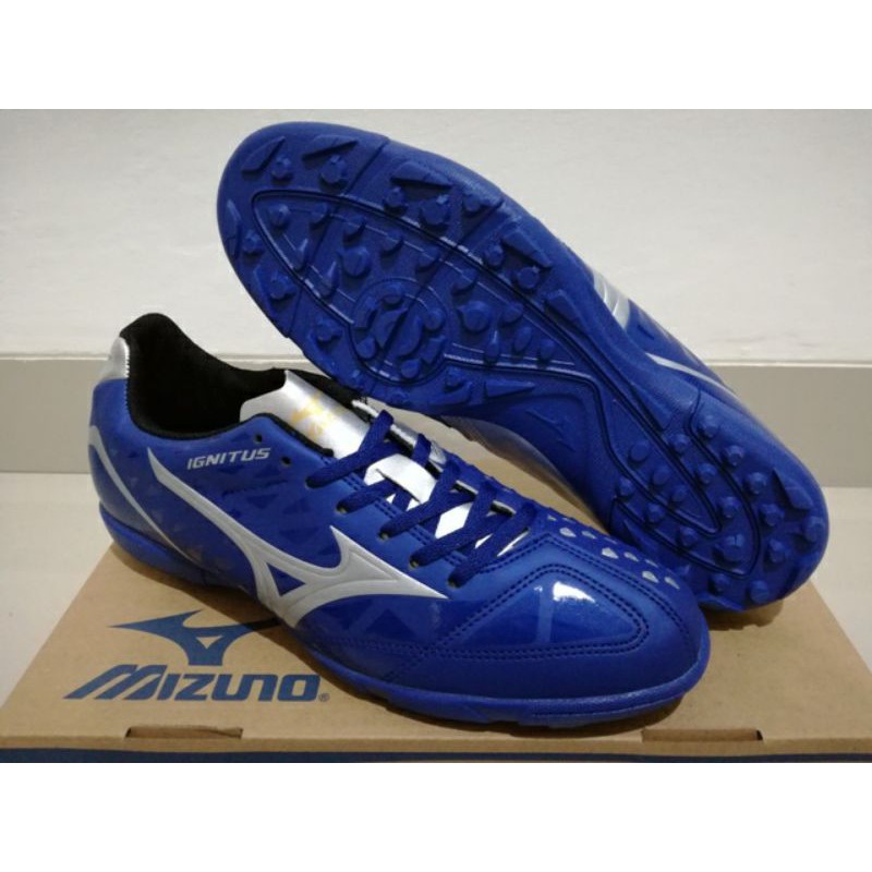 Sepatu Futsal - Mizuno Wave Ignitus 4 Depths Blue Silver - TURFMade in Indonesia