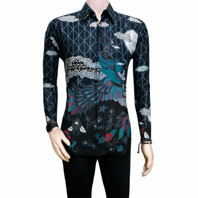 Kemeja Batik Motif Burung Merak Shopee Indonesia