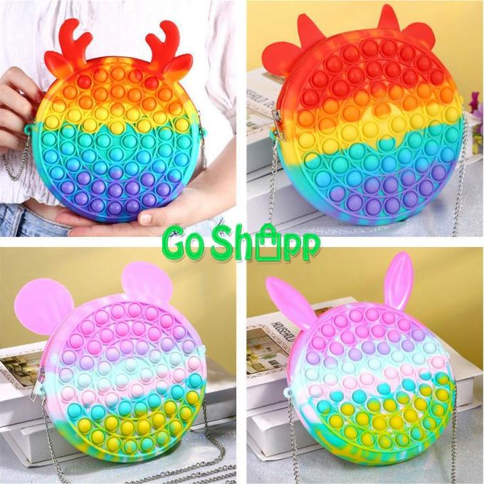 Tas Pop it Anak Import - Tas Selempang Pop it Fidget Toys Import JL08