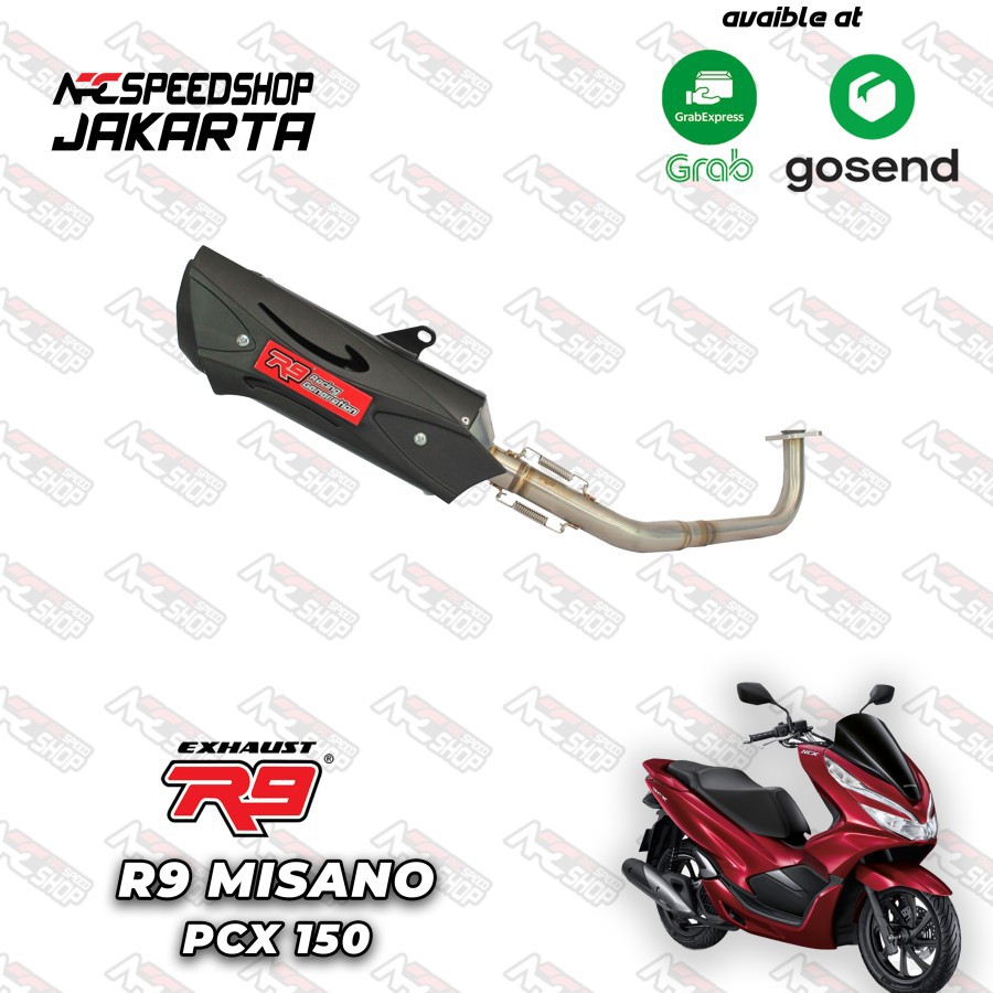 Knalpot R9 Misano Series PCX 150 New Fullsystem