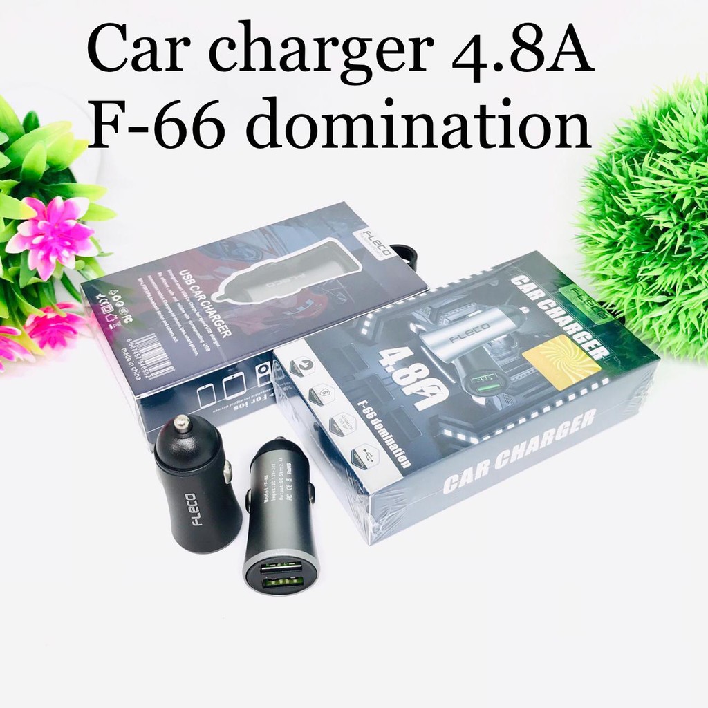 MINIGO SAVER MOBIL FLECO F-66 F-65PRO /ASTRO DOMINATION 2USB 4.8A ADAPTER CAR CHARGER ORIGINAL BODY METAL