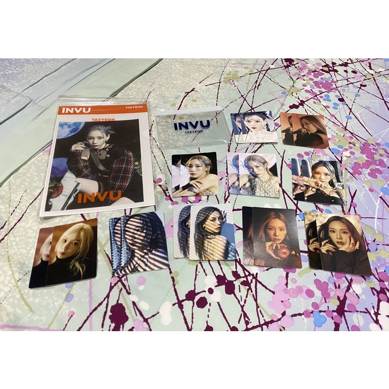 Taeyeon photocard Invu holo postcard sticker pack merchandise snsd pc ohgg official md