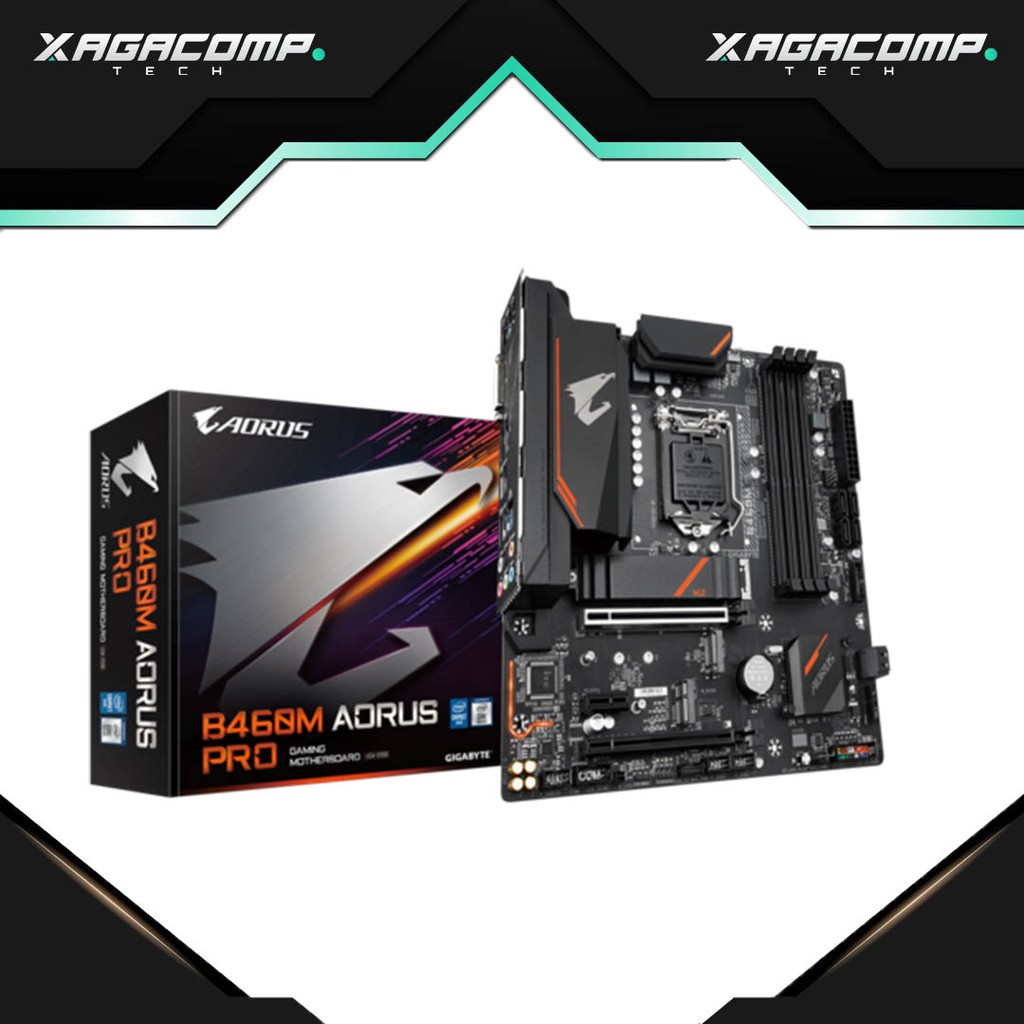 Motherboard Gigabyte Intel B460M Aorus Pro - LGA1200 - B460 - DDR4 - USB Type C