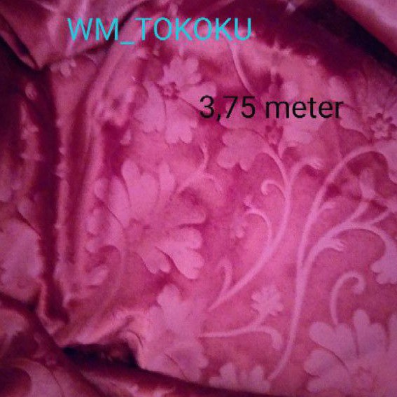 OBRAL K 02/ KAIN BLUDRU KEMBANG 3,75 meter/KAIN SOFA BLUDRU/KAIN BLUDRU