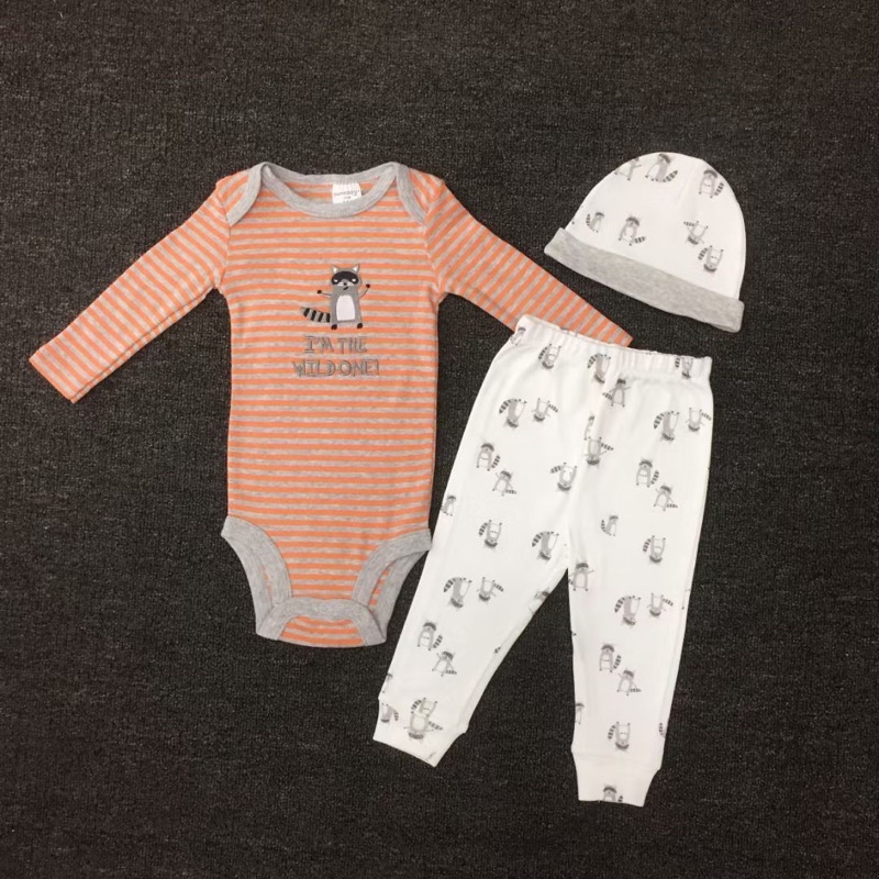 BABY K2 - Bodyset baby isi 3 pcs motif wildone