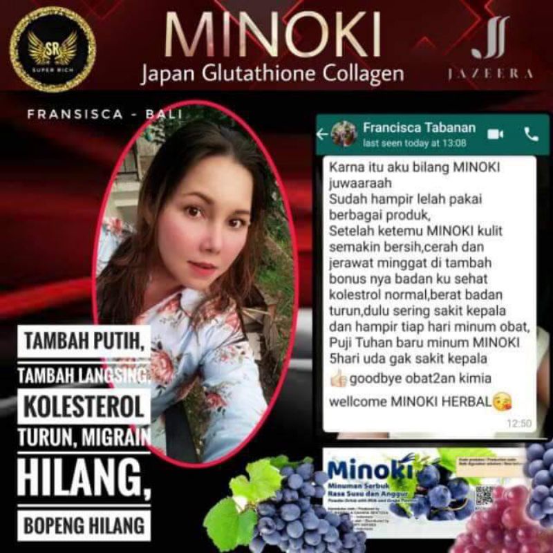 Minoki Jazeera Minuman Collagen