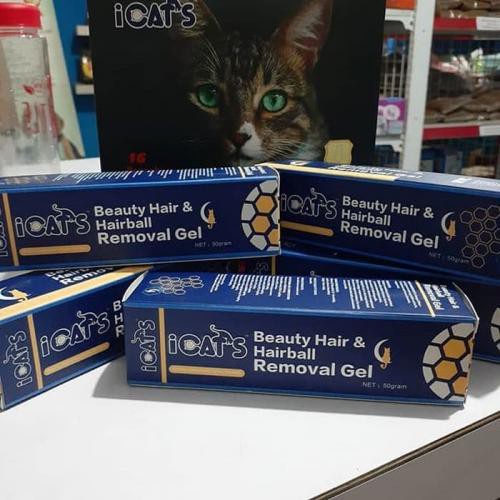 Vitamin Kucing iCats BEAUTY HAIR &amp; Hairball 50gr- Vitamin nutri Gel 50gr