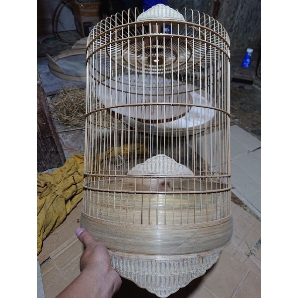 Sangkar Branjangan polosan & ukiran, ambrukan