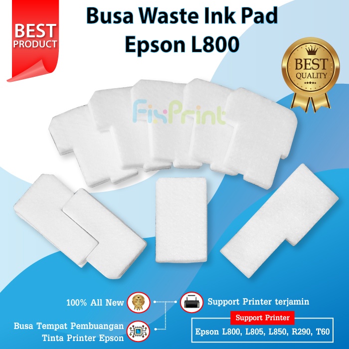 Busa Waste Ink Pad Printer Epson L800 L805 L850 R290 T60 Absorber Pembuangan Tinta