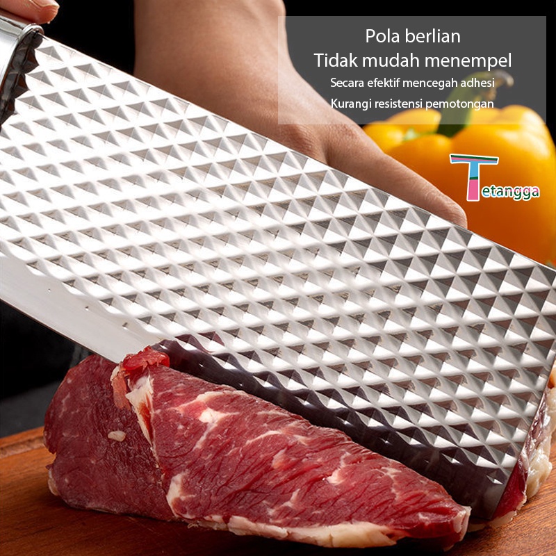 6 Pcs Diamond Pisau Stein cookware Set Pisau Dapur isi 7 pcs Stainless Steel Kitchen Knife Set