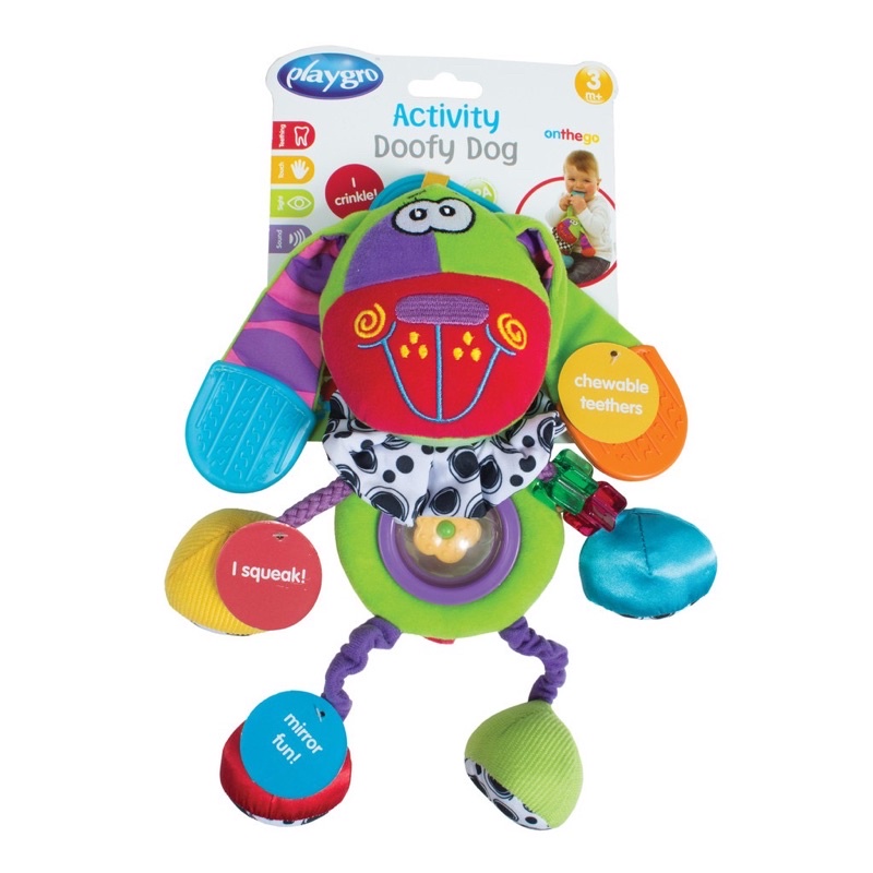 Playgro Baby Activity Doofy Dog - Mainan Gantung Stroller Anak