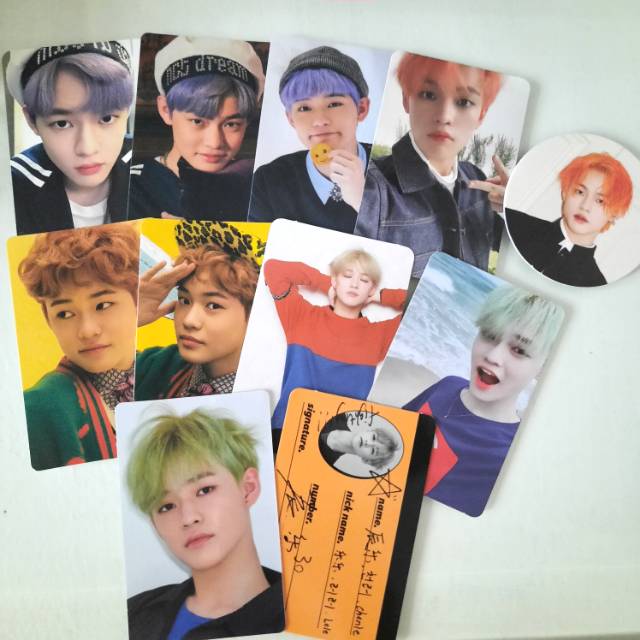 Chenle nct dream pc photo card we young mfal sticker boom cc fanparty wgu