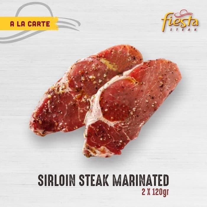 

Steak | Fiesta Steak Marinated Sirloin Steak Lokal - Daging Sapi Frozen