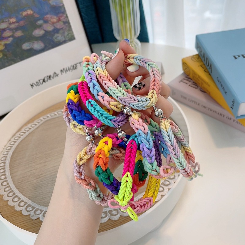 CUTE COLORFUL COUPLE MAGNETIC BRACELET GELANG TANGAN PASANGAN FRIENDSHIP PACAR WARNA WARNI TERANG MAGNET