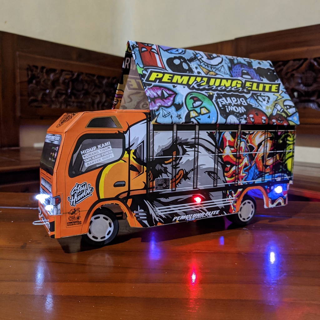 PROMO MINIATUR TRUK MURAH TRUK OLENG LAMPU TERPAL BISA BELOK MAINAN ANAK TAWAKAL PUTIH 5 KADO ULANG TAHUN ANAK ANAK TERLARIS DAN TERMURAH HOBI VEHICLE MODEL MOBILAN REMOT KAYU RODA DIECAST TAMIYA