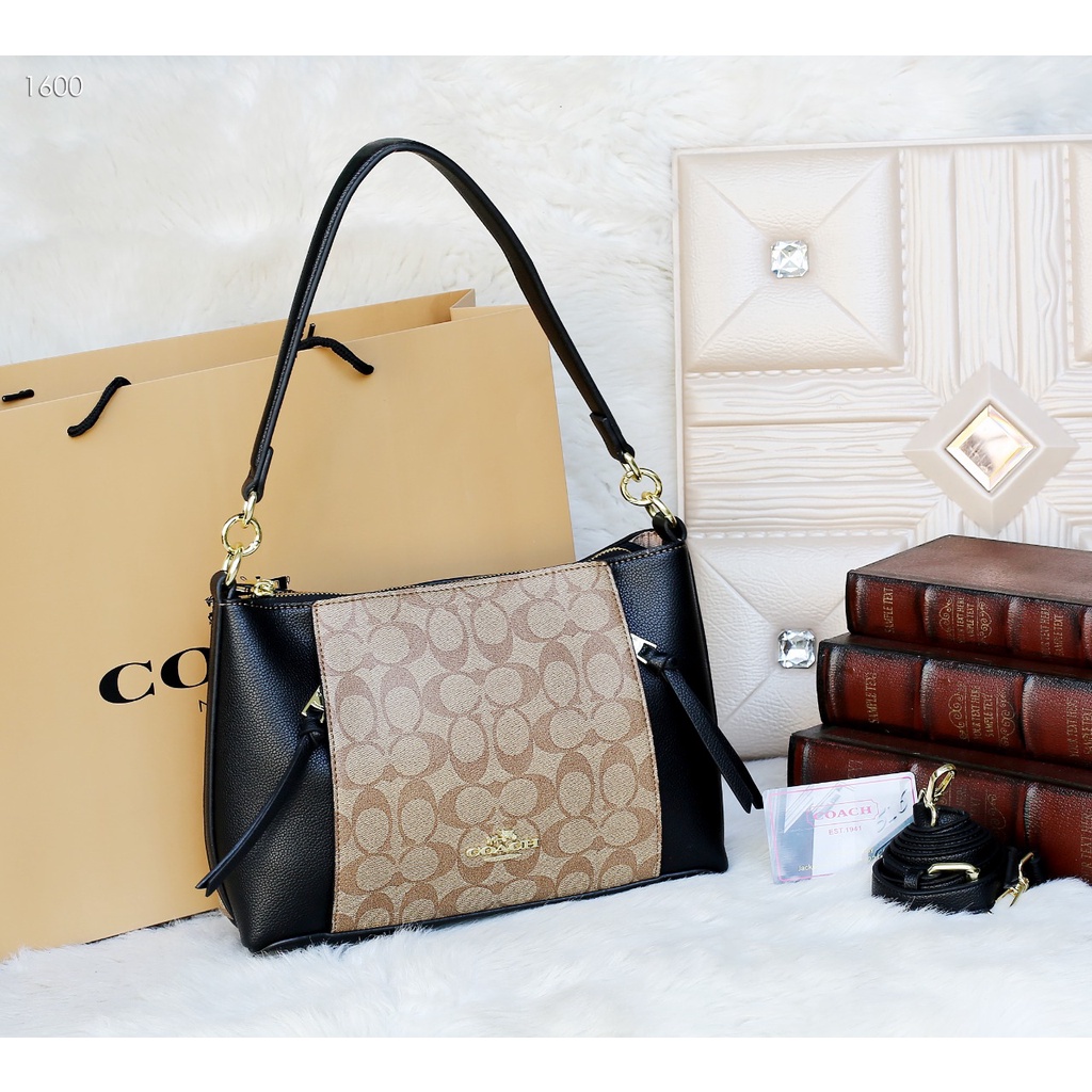 Coa Small Marlon Shoulder Bag Signature #1600