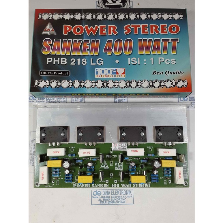 KIT POWER AMPLIFIER 400 WATT STEREO PLUS SANKEN | Shopee Indonesia