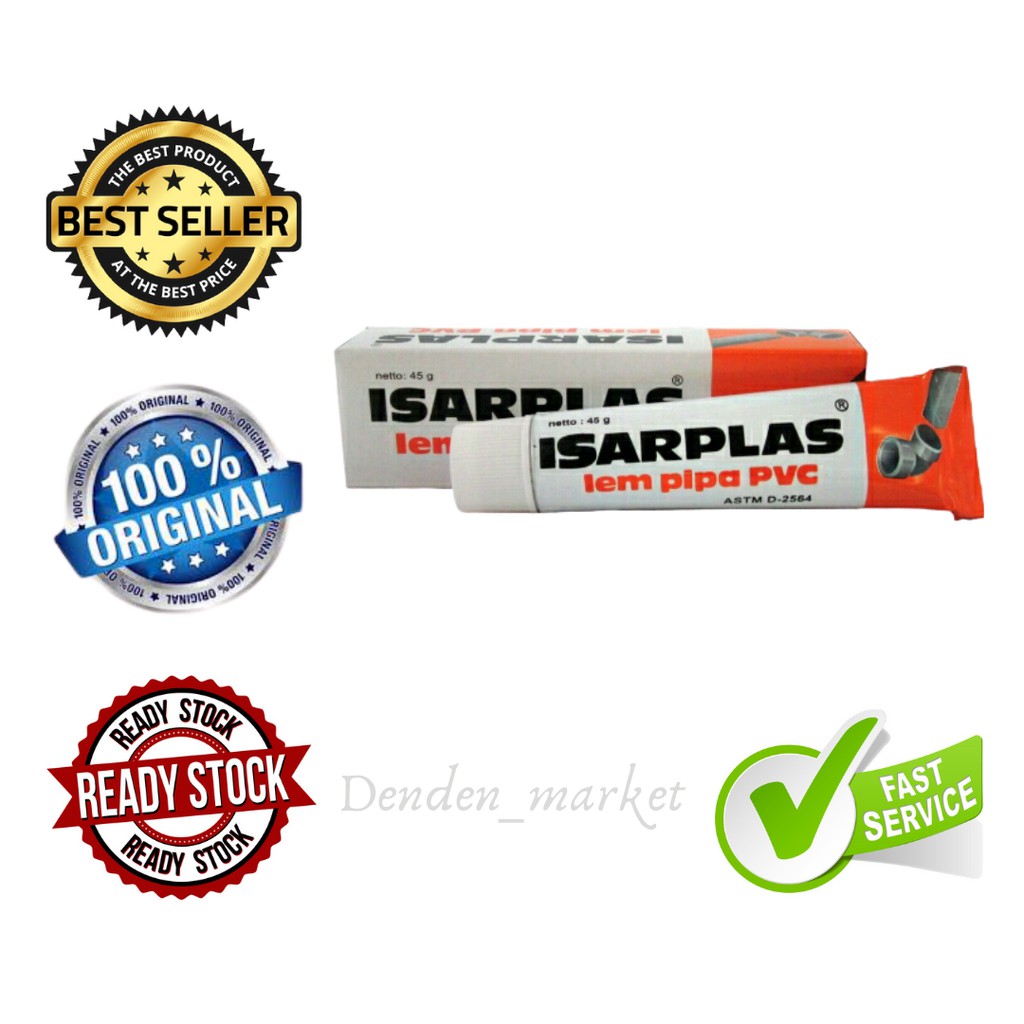 

LEM PIPA ISARPLAS / LEM PIPA PVC / LEM PRALON TUBE DAN KUAS / ISARPLAS 45 G