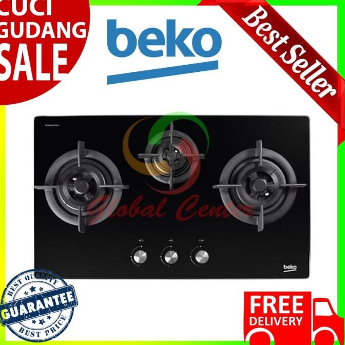 KOMPOR GAS TANAM BEKO 3 TUNGKU - HISW93225SOB -RESMI GHRT564646