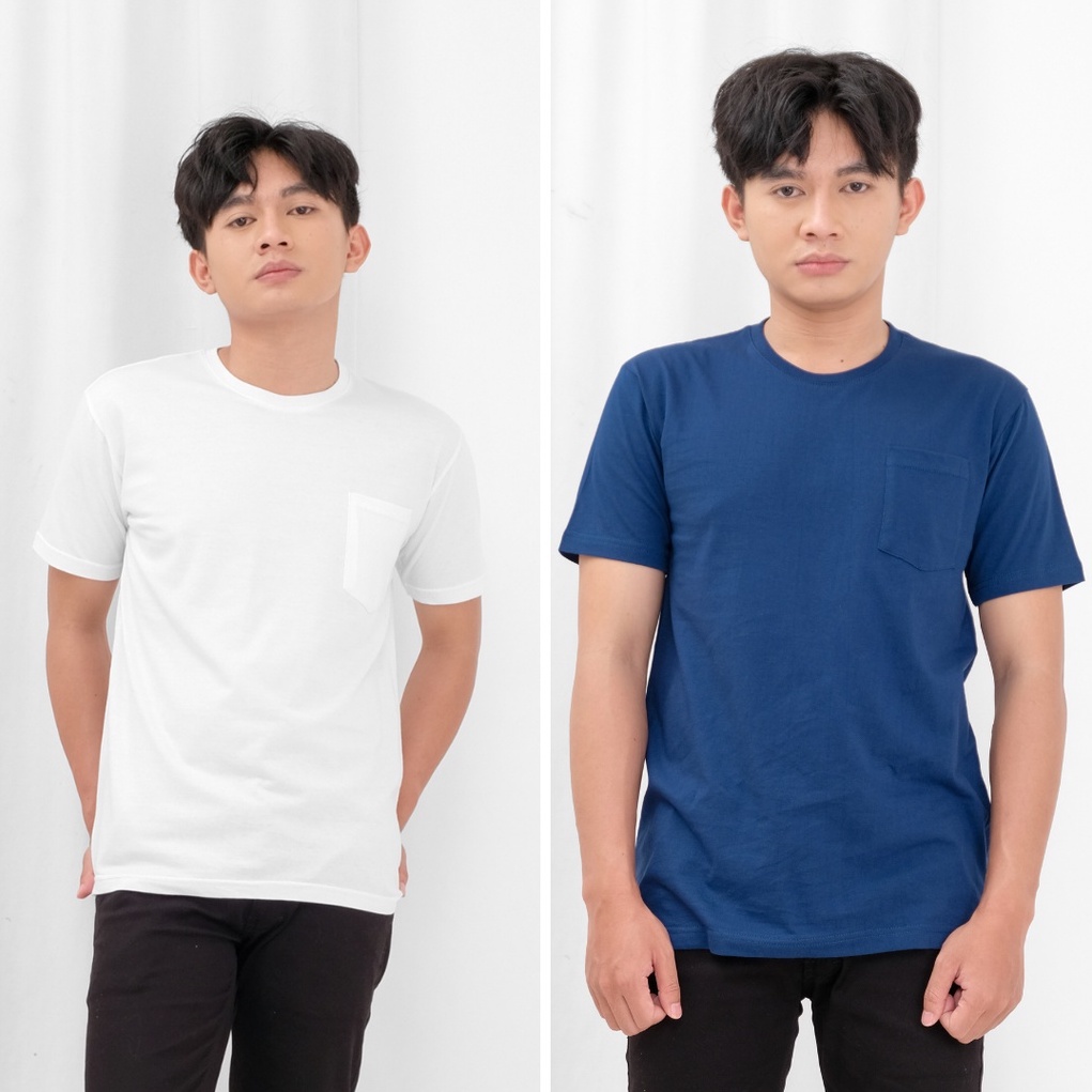 KAOS POLOS POCKET Lengan Pendek Pria Pakai Saku BAHAN COTTON COMBED 30S Kualitas Premium distro