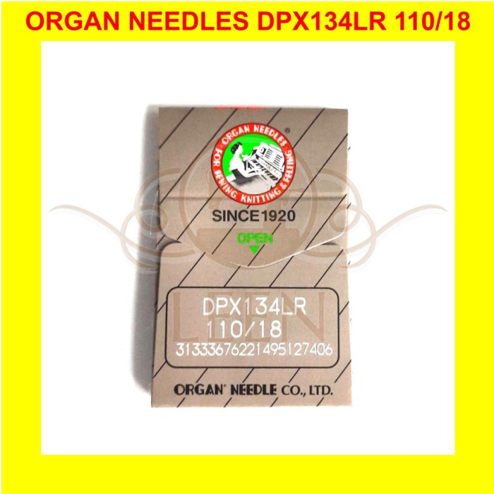 Jarum ORGAN PFx134LR 18 / DPx134LR Needles Jahit Kulit ORI Japan LEEN