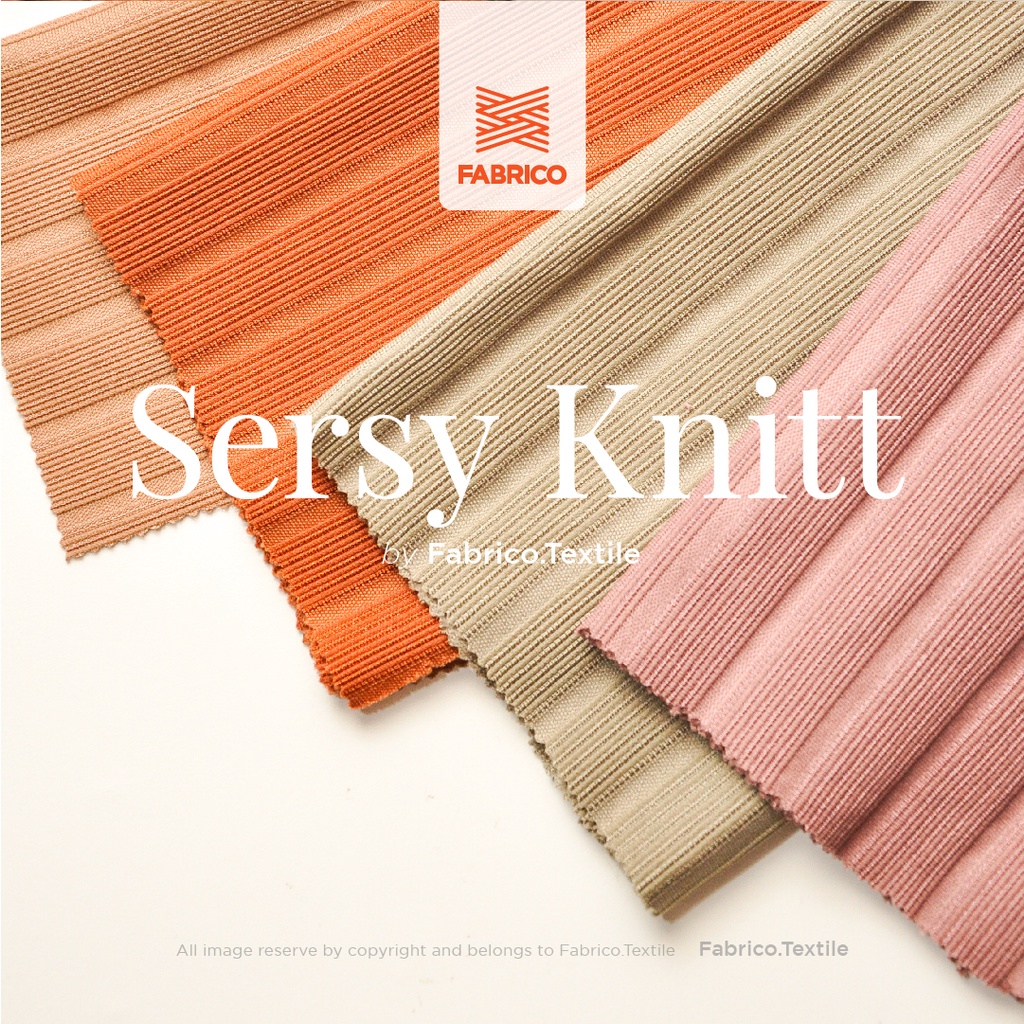 KAIN KNIT STRIPE SPANDEX SERSY KNIT (GRADE A ; PREMIUM)