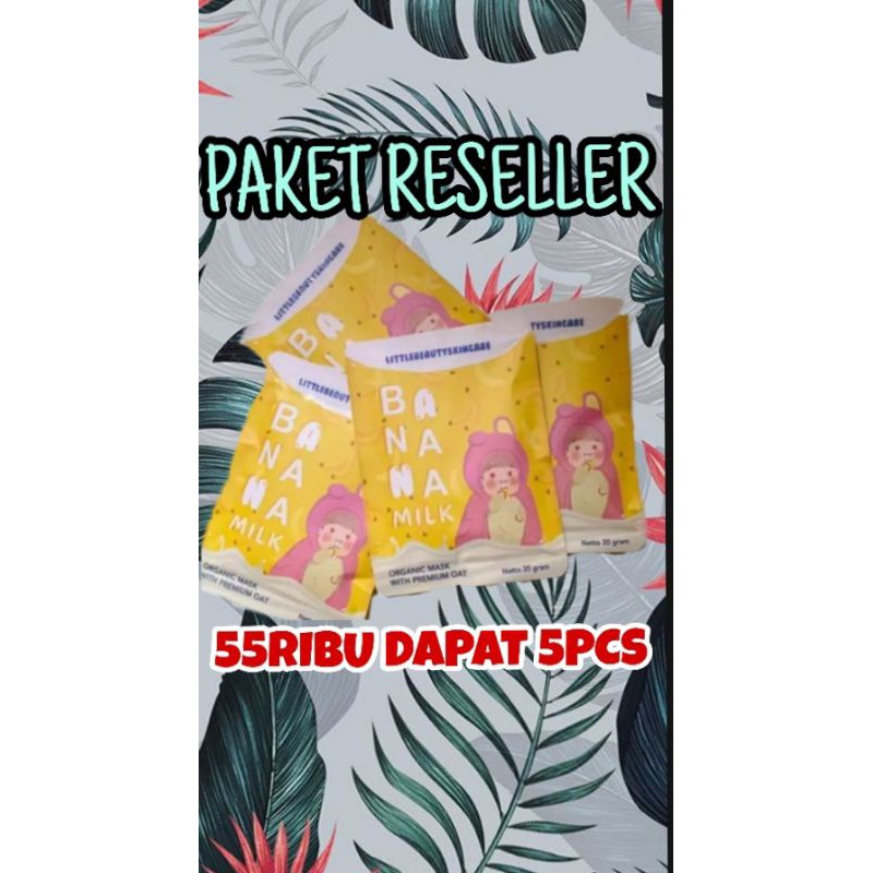 paket reseller 5pcs•Masker jungkok BTS viral tiktok|Banana Milk Mask | Masker Organik Pisang