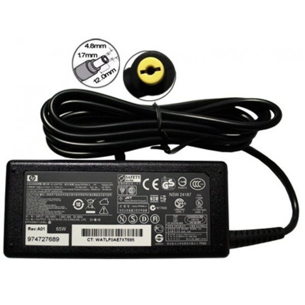 Adaptor charger 18.5v 3.5a Dc 4.8x1.7mm for Laptop hp compaq dv2 dv3 cq510 v3000 - adapter notebook