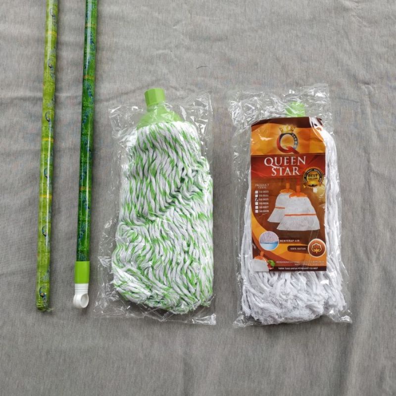 Pel lantai / alat lap pel lantai gagang besi / lap pel