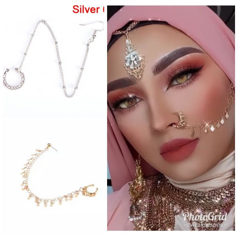 anting hidung/ aksesoris india / perhiasan india